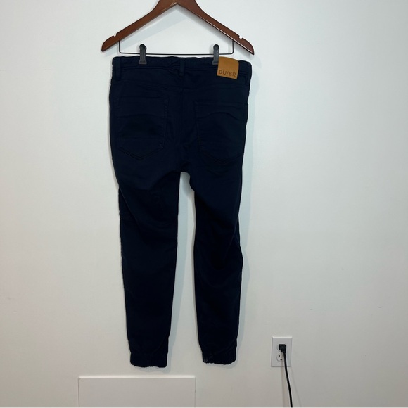 DU/ER Men's Size 31 x 29 N2X Navy Slim Fit No Sweat Jogger Style Pant Cotton - Picture 6 of 11